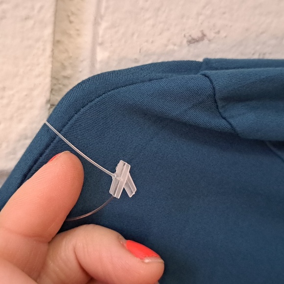 Hot Kiss Turquoise Blue Long Bell Sleeve Dress. Size 2X NWOT - Picture 9 of 9